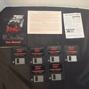The Terminator: Rampage PC Floppy Disk Game With Manual